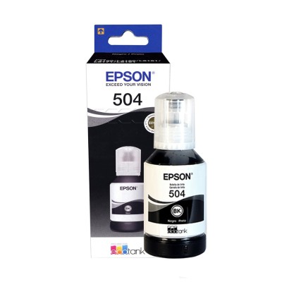 Tinta Epson T504 Negro, 7.500 Págs, Compatible Serie L