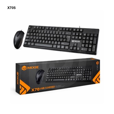 Combo Teclado y Mouse DP Gamer X70S Español MIXIE USB Ergonómico