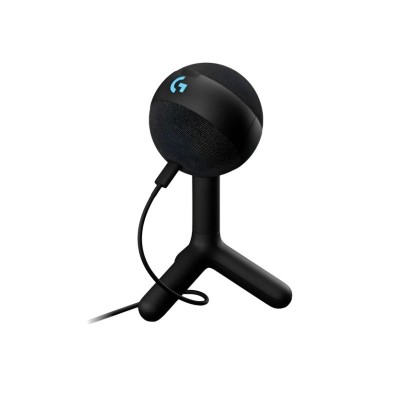 MICROFONO LOGITECH YETI ORB CARDIOID USB P/STREAMING RGB LIGHTSYNC BLACK