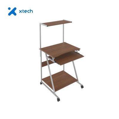 Escritorio Multinivel Xtech XTF-CD188, Gaming y Home Office, Color Roble