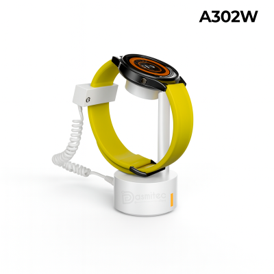 Soporte Antirrobo A302W, Alarma, Exhibidor Smartwatch/Reloj, Blanco