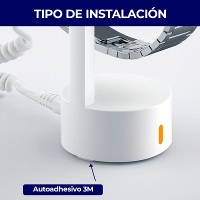 Soporte Antirrobo A302W, Alarma, Exhibidor Smartwatch/Reloj, Blanco