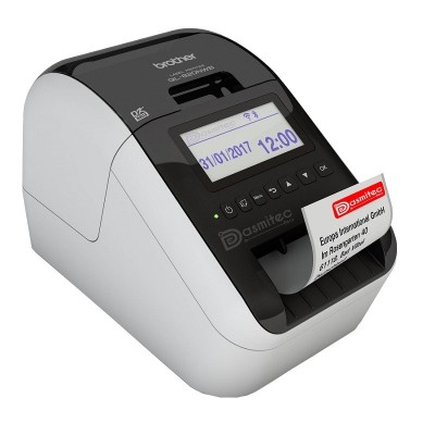 Impresora de Etiquetas Térmica Brother QL-820NWB, Conexión WiFi, Bluetooth, USB y Red (Ethernet)