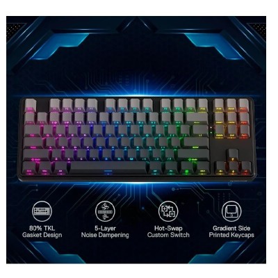 Teclado Redragon STAR BLADE RGB-PRO Wireless English K707 BLACK DEGRADED
