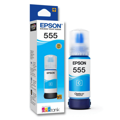 Botella de Tinta Epson 555 CIAN