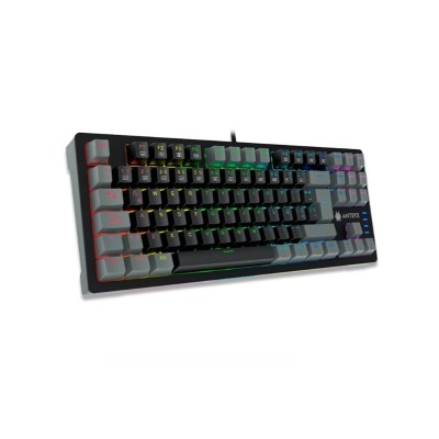 TECLADO MECANICO TKL ANTRYX MK840L BLACK/GRAY, SWITCH BLUE