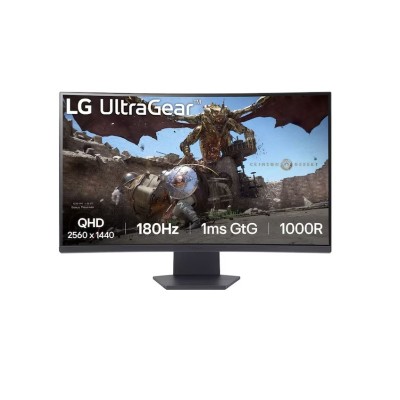 MONITOR GAMING LG UltraGear 32GS60QC-B, 32" CURVO VA, QHD, 180Hz, 1ms, FreeSync