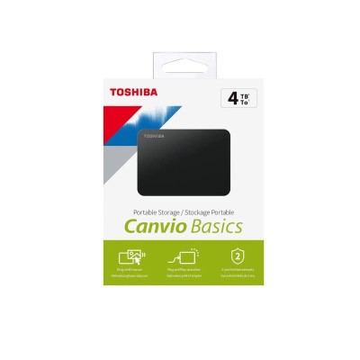 DISCO DURO TOSHIBA CANVIO BASIC 4TB BLACK
