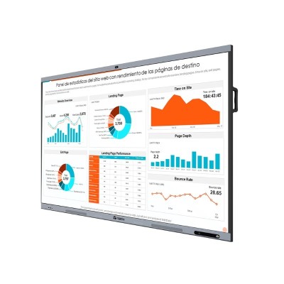 Pantalla táctil interactiva TEROS TE8612W, 86" D-LED IPS (3840x2160), 8ms, 8GB, Android 14
