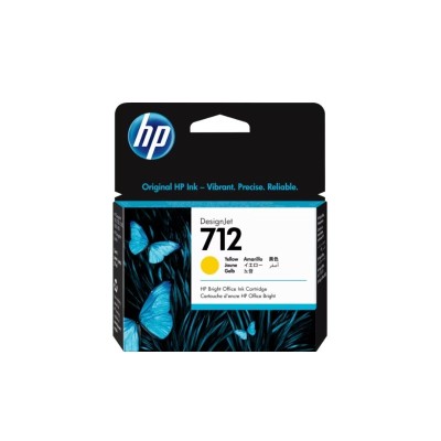 TINTA HP 3ED69A (712A) YELLOW P/DESIGNJETT210/T230/T250/T630/T650