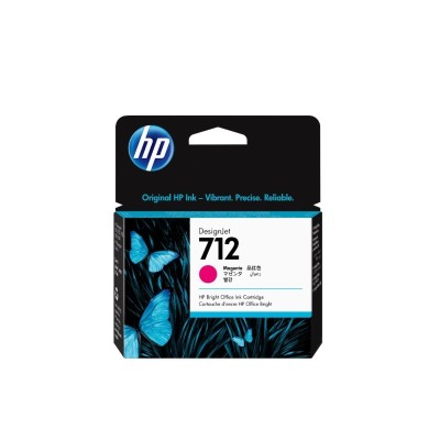 TINTA HP 3ED68A (712A) MAGENTA P/DESIGNJETT210/T230/T250/T630/T650