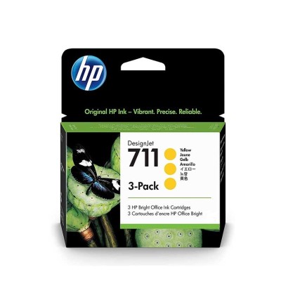 CARTUCHO HP CZ136A (711) YELLOW 3 PACK 29 ML