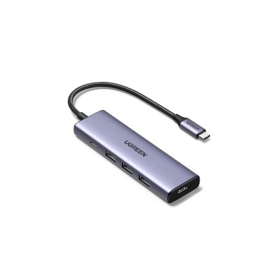 Ugreen Hub 5 En 1 Tipo C 100w Pd + Usb 3.0 + Hdmi