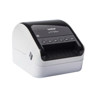 Impresora de Etiquetas Térmica Gran Formato Brother QL-1110NWB, Conexión WiFi, Bluetooth y Red (Ethernet)