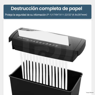 Destructora Trituradora de Papel DP Gamer S606B Oficina 5 Hojas