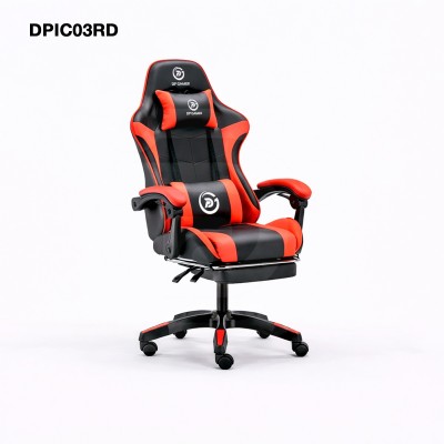Silla DP Gamer IC03 Rojo con Reposapiés y Reclinable