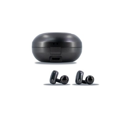 Audífonos TEROS TE-8079N, Bluetooth, TWS, negro