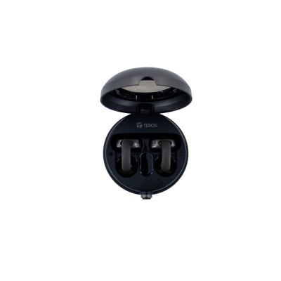 Audífonos TEROS TE-8079N, Bluetooth, TWS, negro