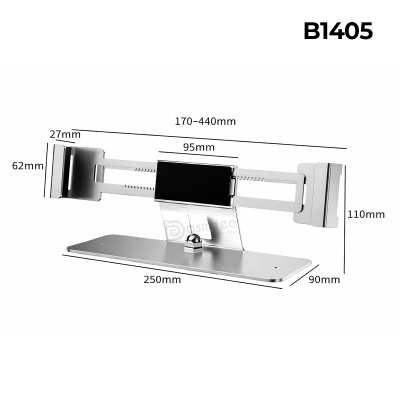 Antirrobo B1405 para Laptop, Marco Ajustable, Montaje Fijo, con Llaves