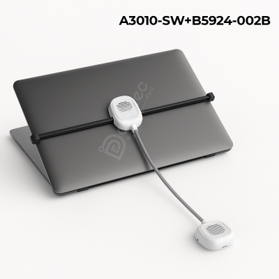 Sistema Antirrobo A3010-S, Alarma, Cable Acero, Laptop/Tablet