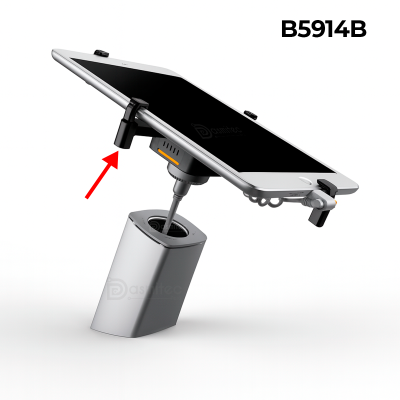 Abrazadera B5914B, Soporte Celular Antirrobo, Ajustable 4"" a 5.5"