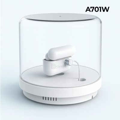 Exhibidor Antirrobo A701W, Alarma, Auriculares y Smartwatch, Blanco