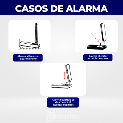 Exhibidor Antirrobo A703W, Alarma de Seguridad, Auriculares/Headsets