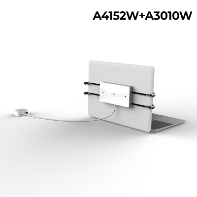 Cable Antirrobo A3010W/A4152W, Alarma, Pinzas Ajustables, Laptop
