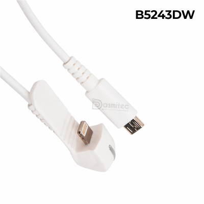 Cable de Carga Apple Lightning, Con Luz LED, Blanco, para Soporte Antirrobo