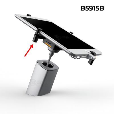 Abrazadera B5915B, Soporte Tablet Antirrobo, Ajustable 10¨