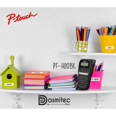 Rotuladora Brother PT-H110BK Portatil