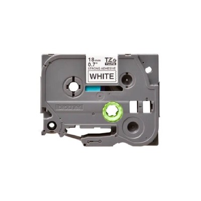 Cinta SuperAdhesivo Brother TZE-S241 Negro Sobre Blanco 18mm x 8m