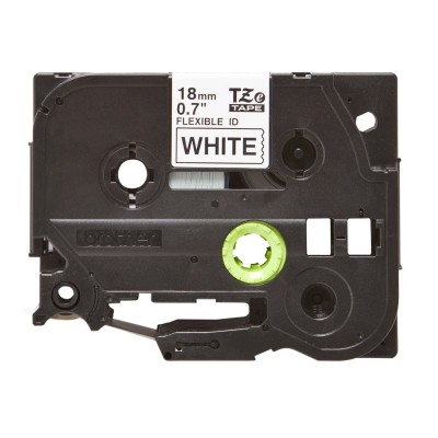 Cinta Flexible Brother TZE-FX241 Negro Sobre Blanco 18mm x 8m