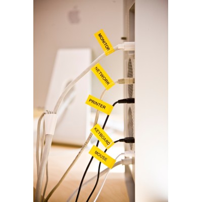 Cinta Flexible Brother TZE-FX631 Negro Sobre Amarillo 12mm x 8m