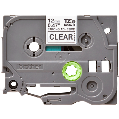 Cinta SuperAdhesivo Brother TZE-S131 Negro Sobre Transparente 12mm x 8m