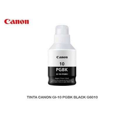 Botella de Tinta Canon GI-10 Negro 170ml