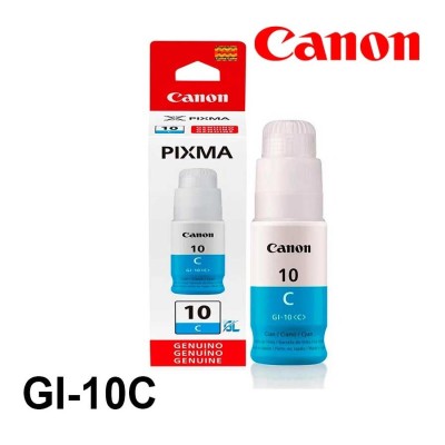 Botella de Tinta Canon GI-10C Cyan 70ml