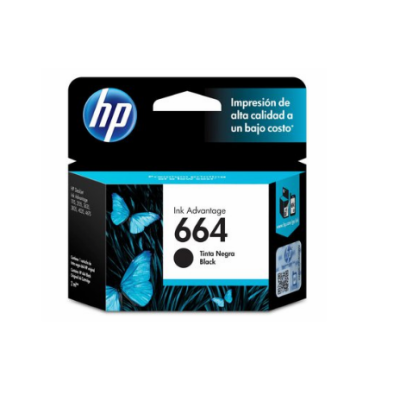 Cartucho de Tinta HP 664 Negra Original F6V29AL