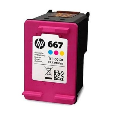 Cartucho de Tinta HP 667 Tricolor Original - (3YM78AL)