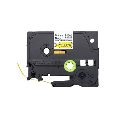 Cinta Termocontraible Brother HSE-611E Negro Sobre Amarillo 5.2mm x 1,5m