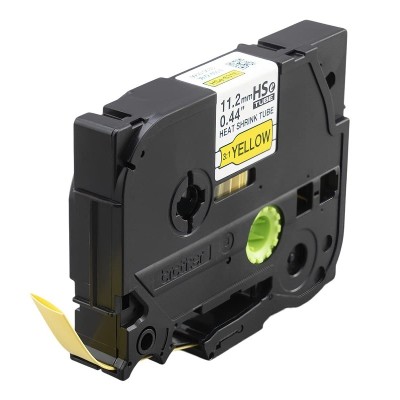 Cinta Termocontraible Brother HSE-621E Negro Sobre Amarillo 9mm x 1,5m