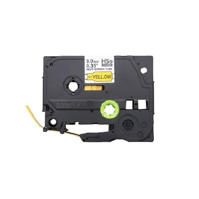 Cinta Termocontraible Brother HSE-621E Negro Sobre Amarillo 9mm x 1,5m