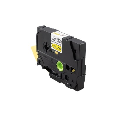 Cinta Termocontraible Brother HSE-621E Negro Sobre Amarillo 9mm x 1,5m