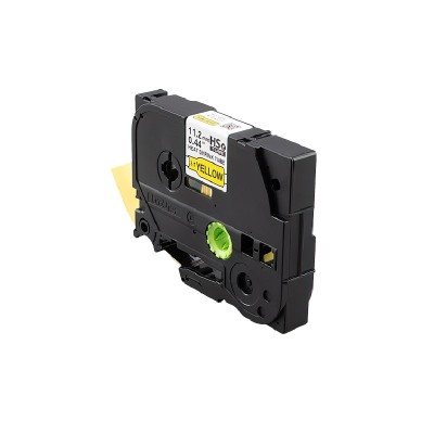 Cinta Termocontraible Brother HSE-631E Negro Sobre Amarillo 11.2mm x 1.5m