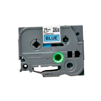 Cinta Brother TZE-541 Negro Sobre Azul 18mm x 8m