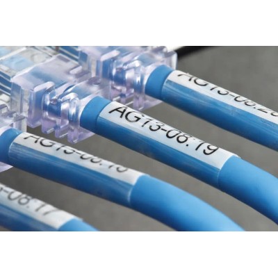 Cinta Brother TZESL251 Autolaminada Negro Sobre Blanco 24mm X 8