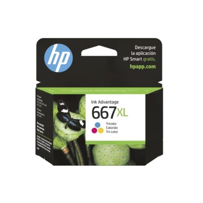 Cartucho de Tinta HP 667XL Tricolor Original (3YM80AL)