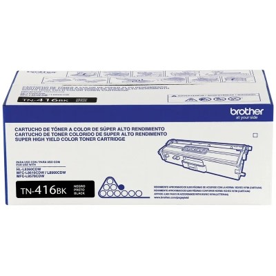 TONER BROTHER TN-416 BLACK 6.5K PAG. (HL-8360CDW / MFC-L8610CDW / MFC-L8900CDW / MFC-L9570CDW)