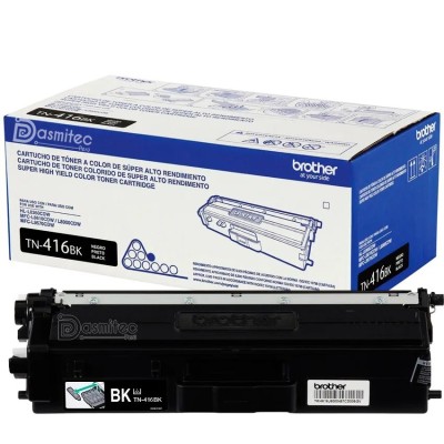 TONER BROTHER TN-416 BLACK 6.5K PAG. (HL-8360CDW / MFC-L8610CDW / MFC-L8900CDW / MFC-L9570CDW)