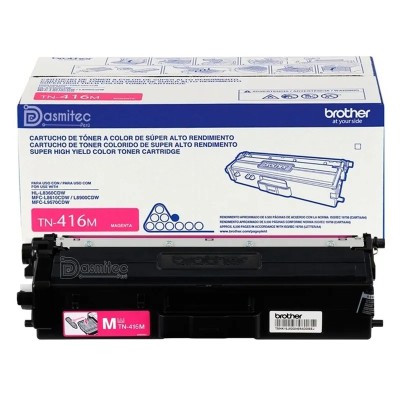 TONER BROTHER TN-416 MAGENTA 6.5K PAG. (HL-8360CDW / MFC-L8610CDW / MFC-L8900CDW / MFC-L9570CDW)